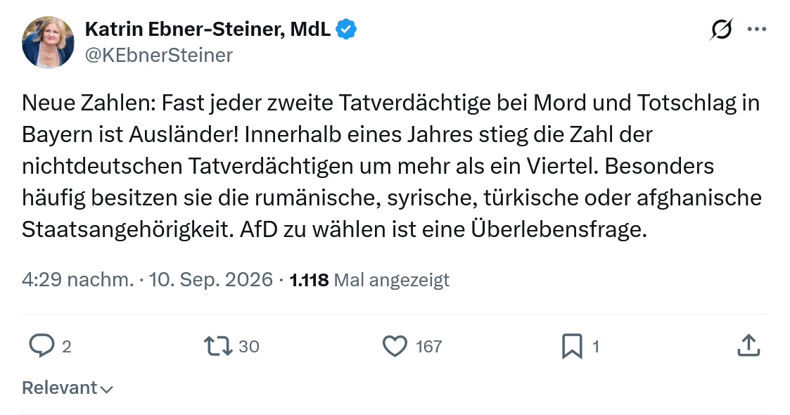 Katrin Ebner-Steiner: Neue Zahlen...