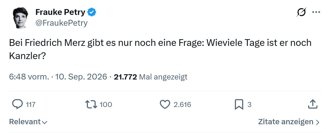 Frauke Petry: Bei Friedrich Merz gibt es...