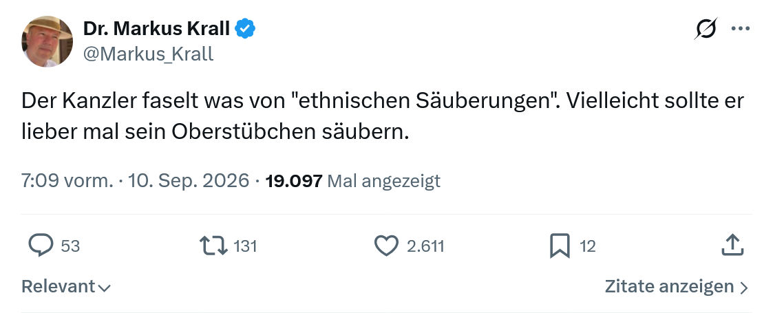Markus Krall: Der Kanzler faselt was von...