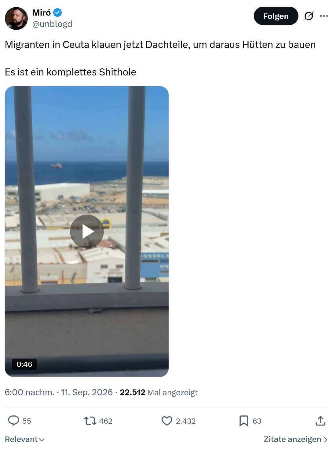 Miro Wolsfeld: Migranten in Ceuta...