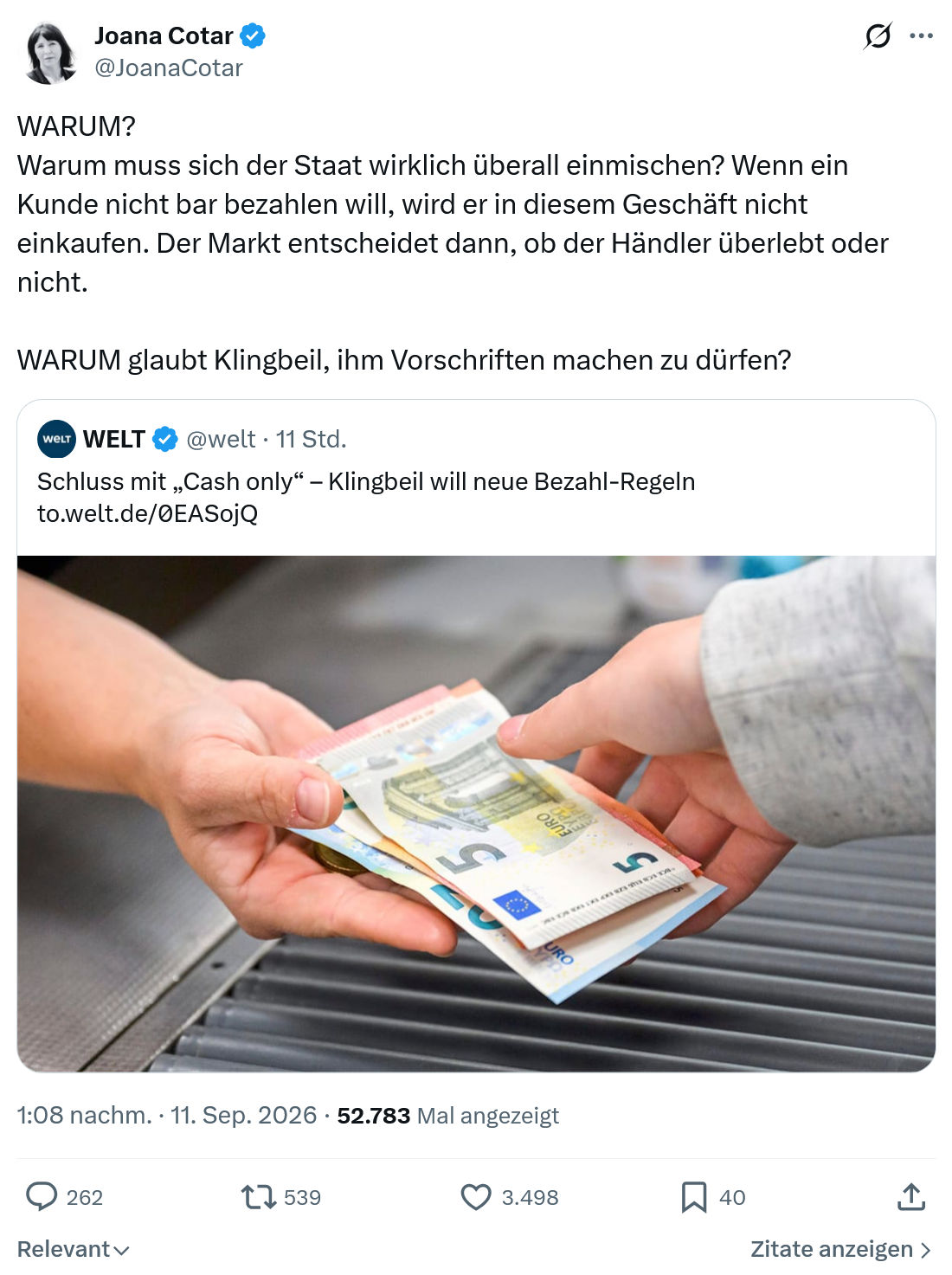 Joana Cotar: WARUM...