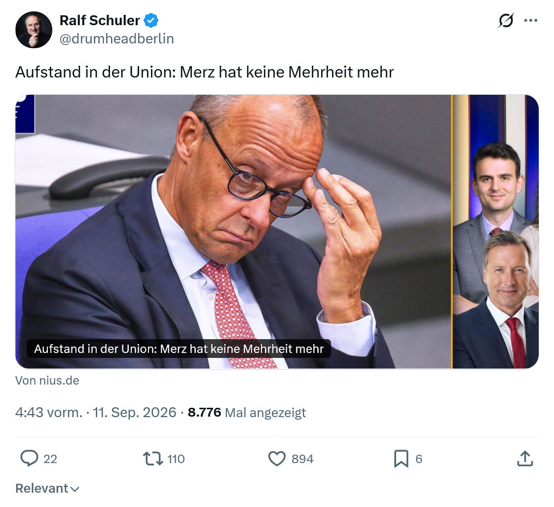 Ralf Schuler: Aufstand in der Union...