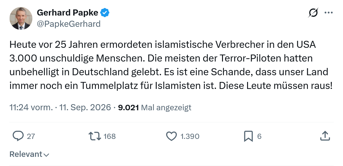 Gerhard Papke: Heute vor 25 Jahren...