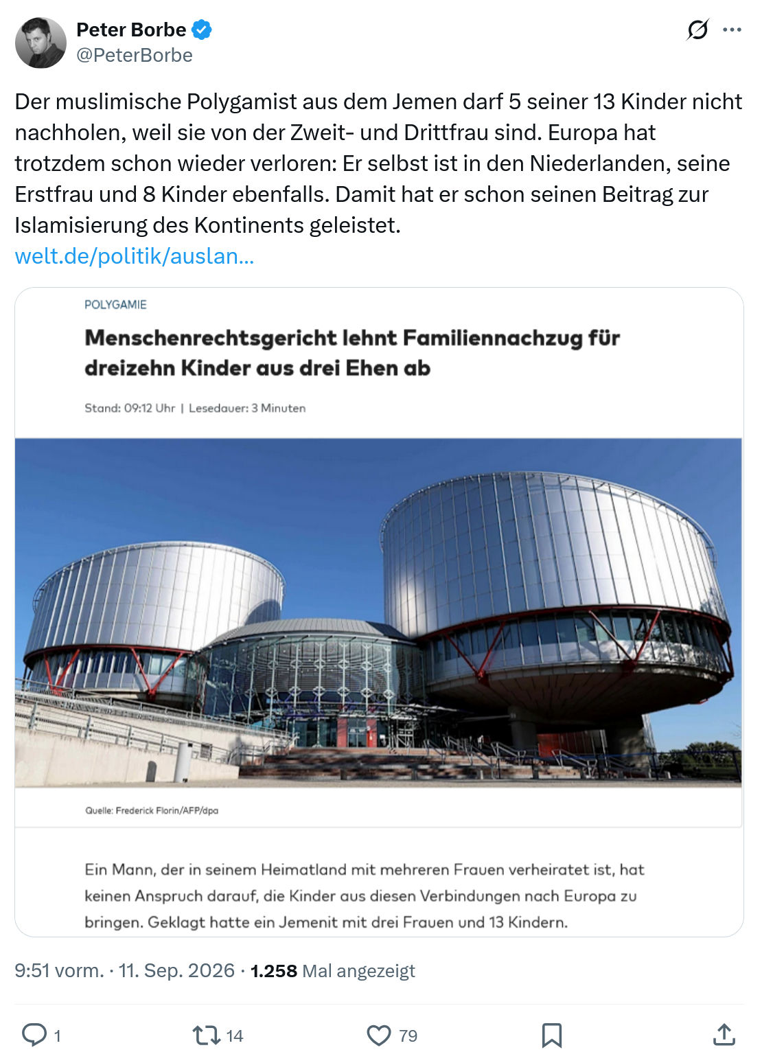 Peter Borbe: Der muslimische Polygamist...