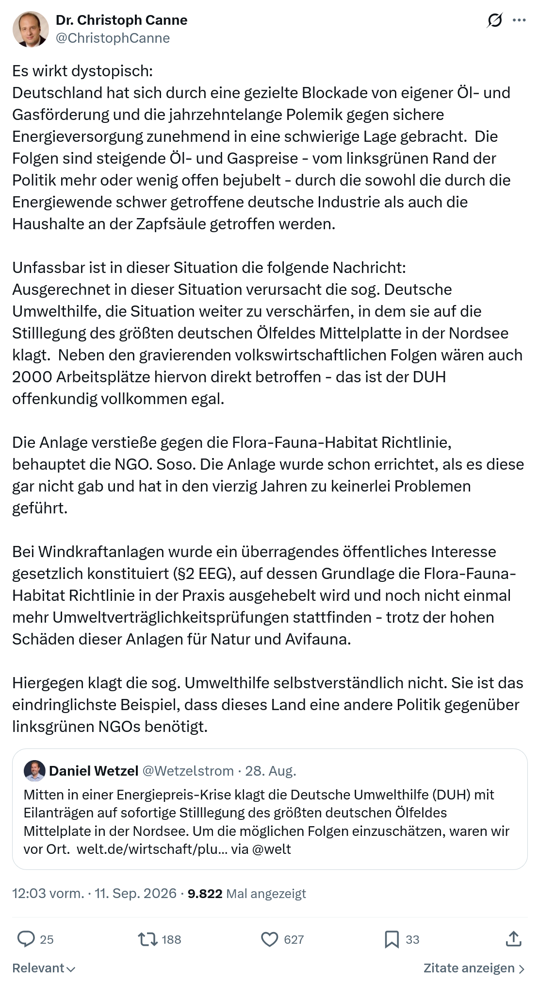 Christoph Canne: Es wirkt dystopisch...