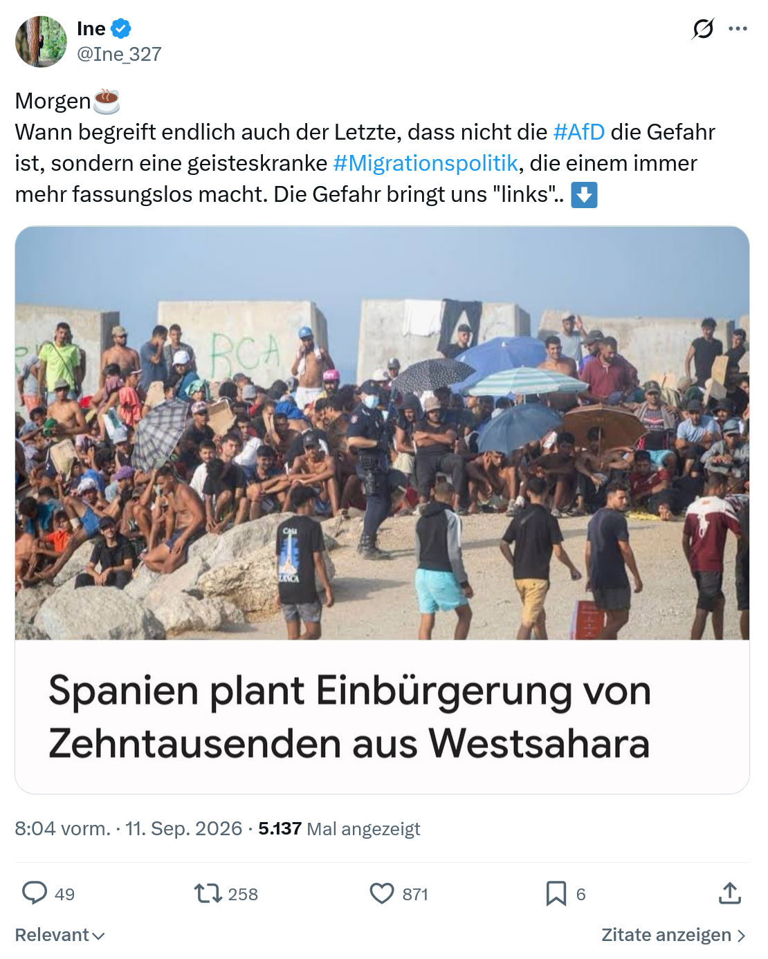 Ine: Wann begreift endlich auch...