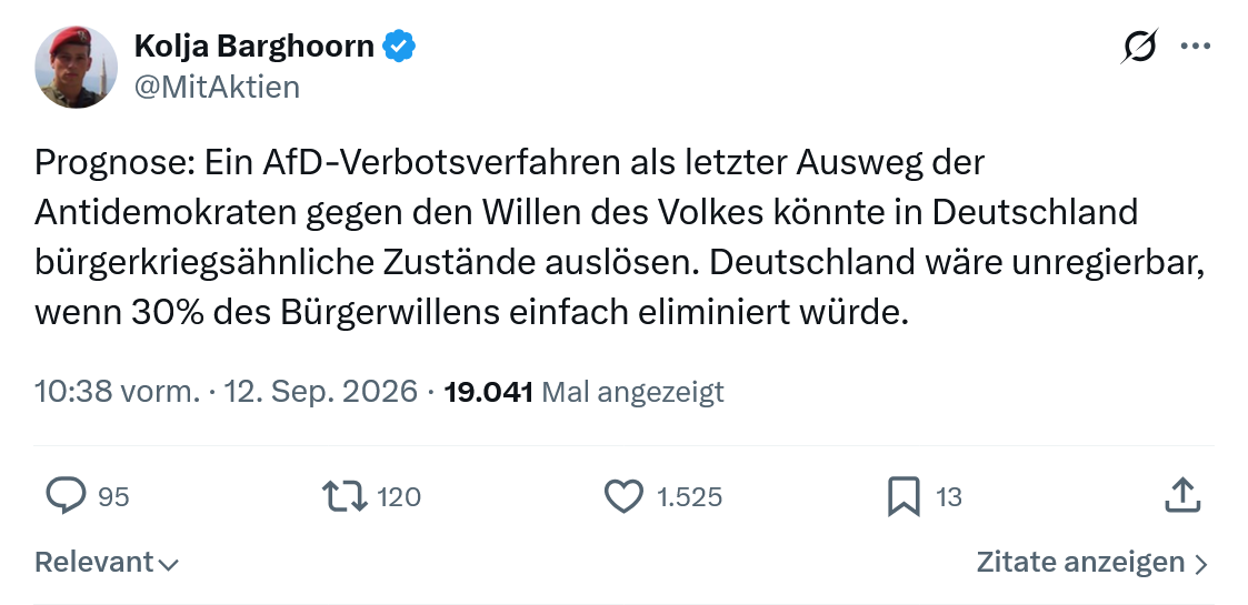 Kolja Barghoorn: Prognose...