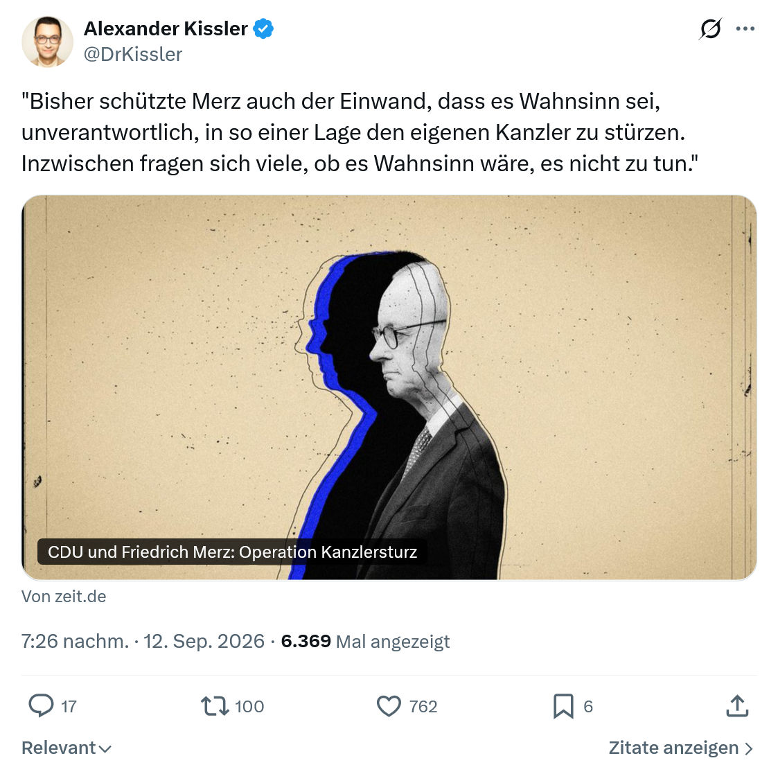 Alexander Kissler: Bisher schützte Merz...