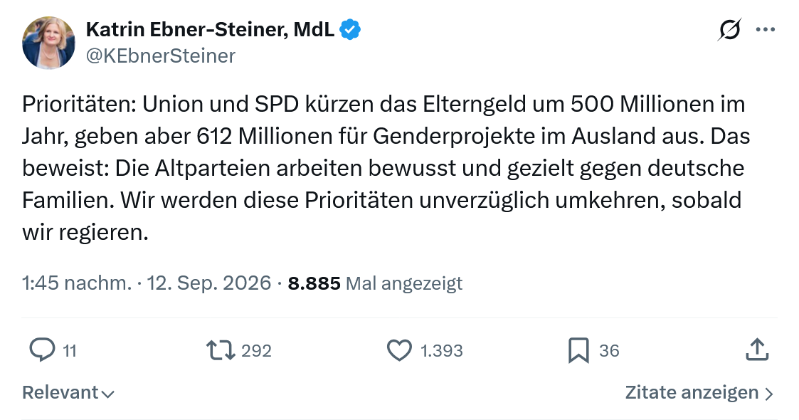 Katrin Ebner-Steiner: Prioritäten...