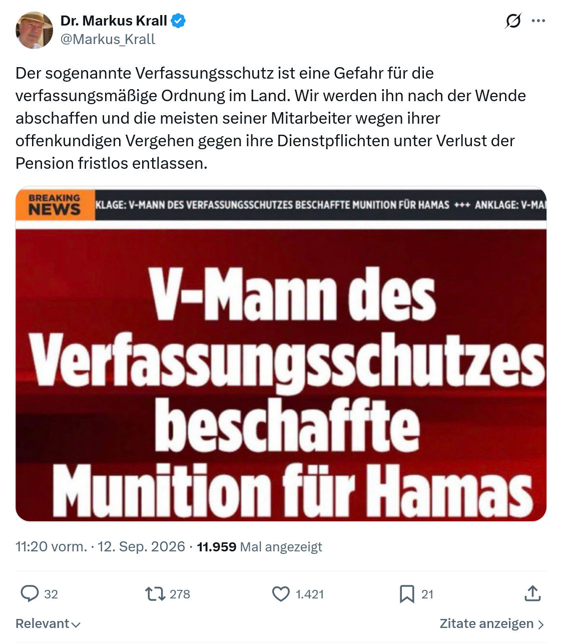 Markus Krall: Der sogenannte Verfassungsschutz...