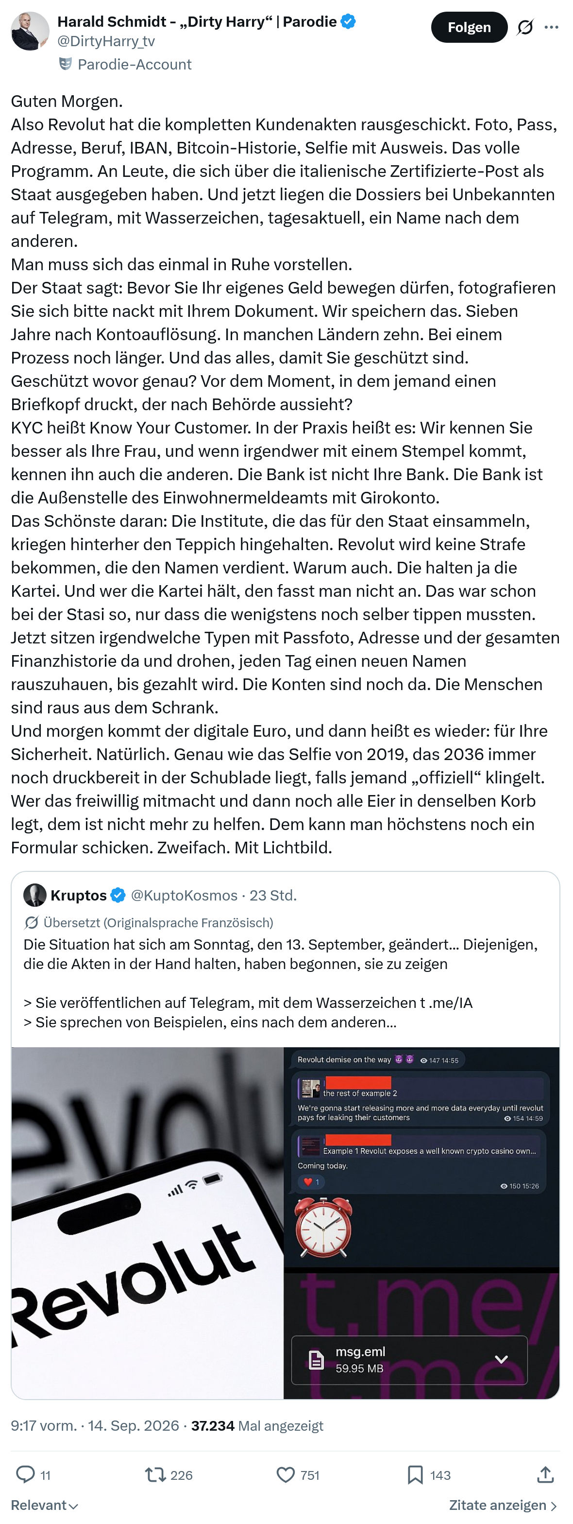Harald Schmidt: Guten Morgen...