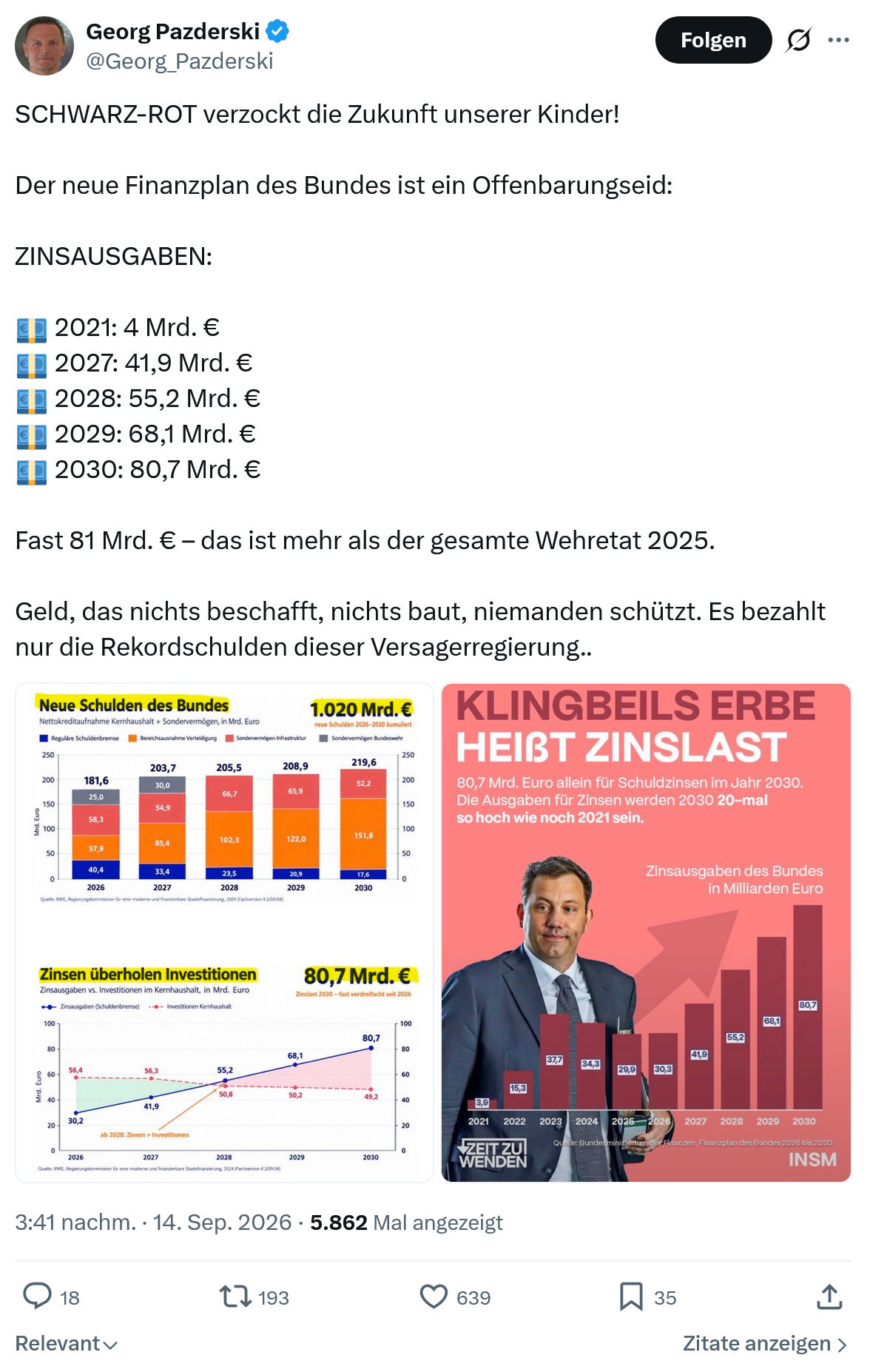 Georg Pazderski: SCHWARZ-ROT...