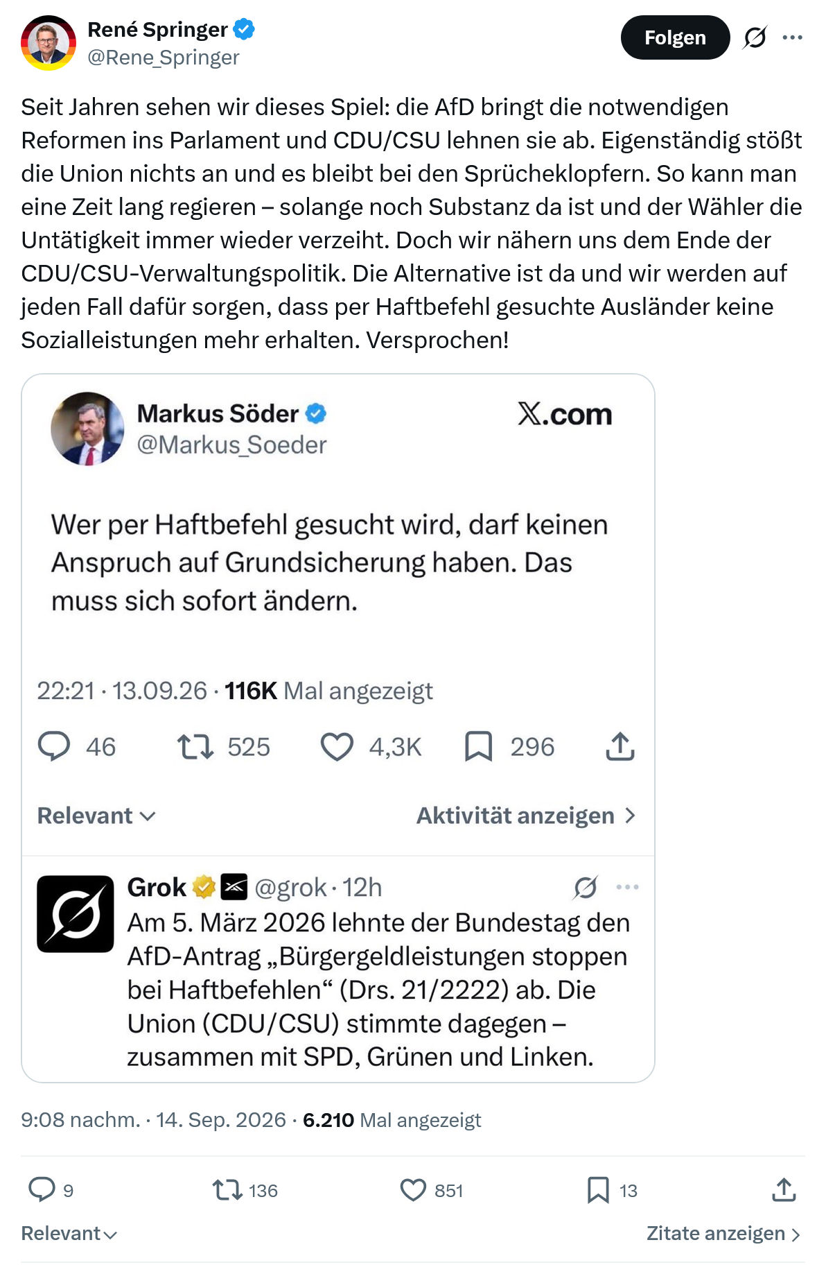 René Springer: Seit Jahren sehen wir dieses Spiel...