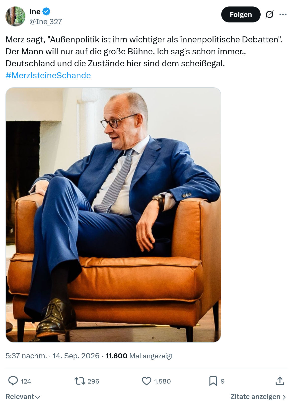 Ine: Merz sagt...