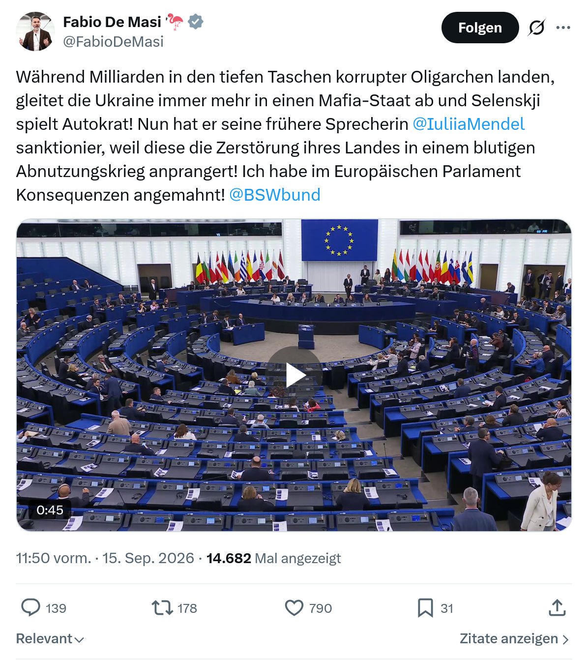 Fabio De Masi: Während Milliarden...