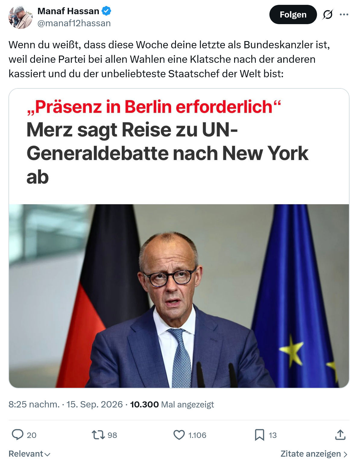 Manaf Hassan: Wenn du weißt...