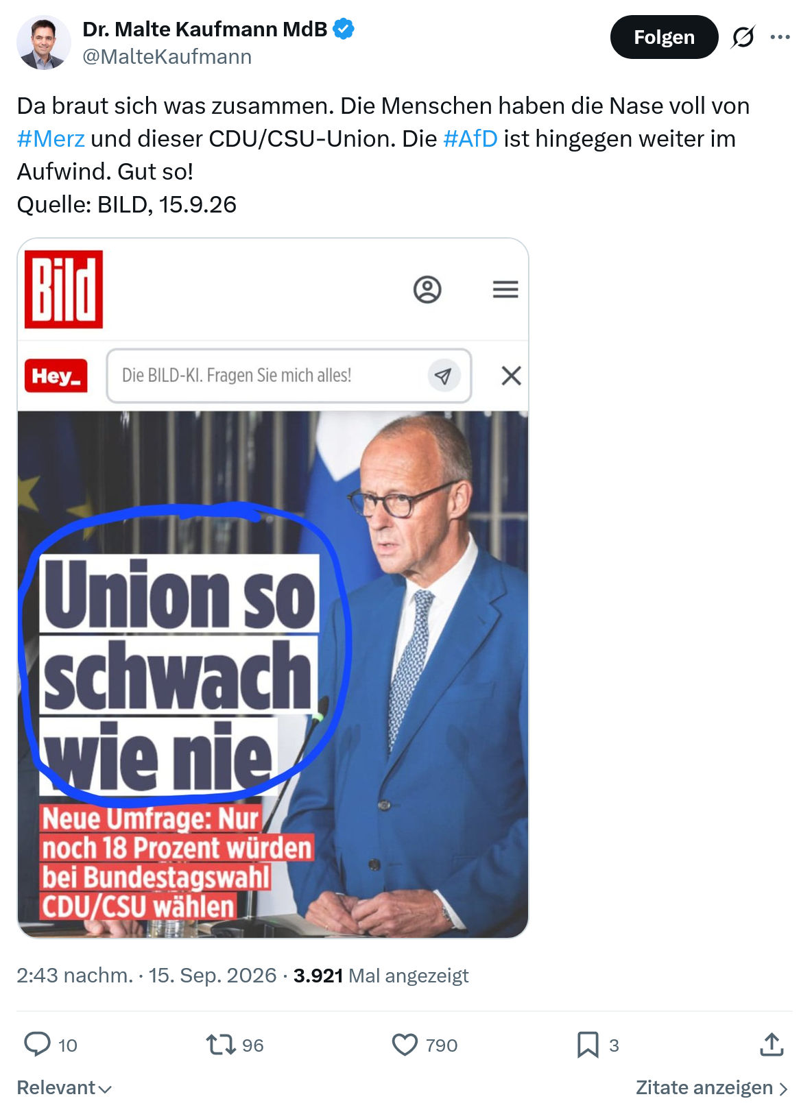 Malte Kaufmann: Da braut sich was zusammen...