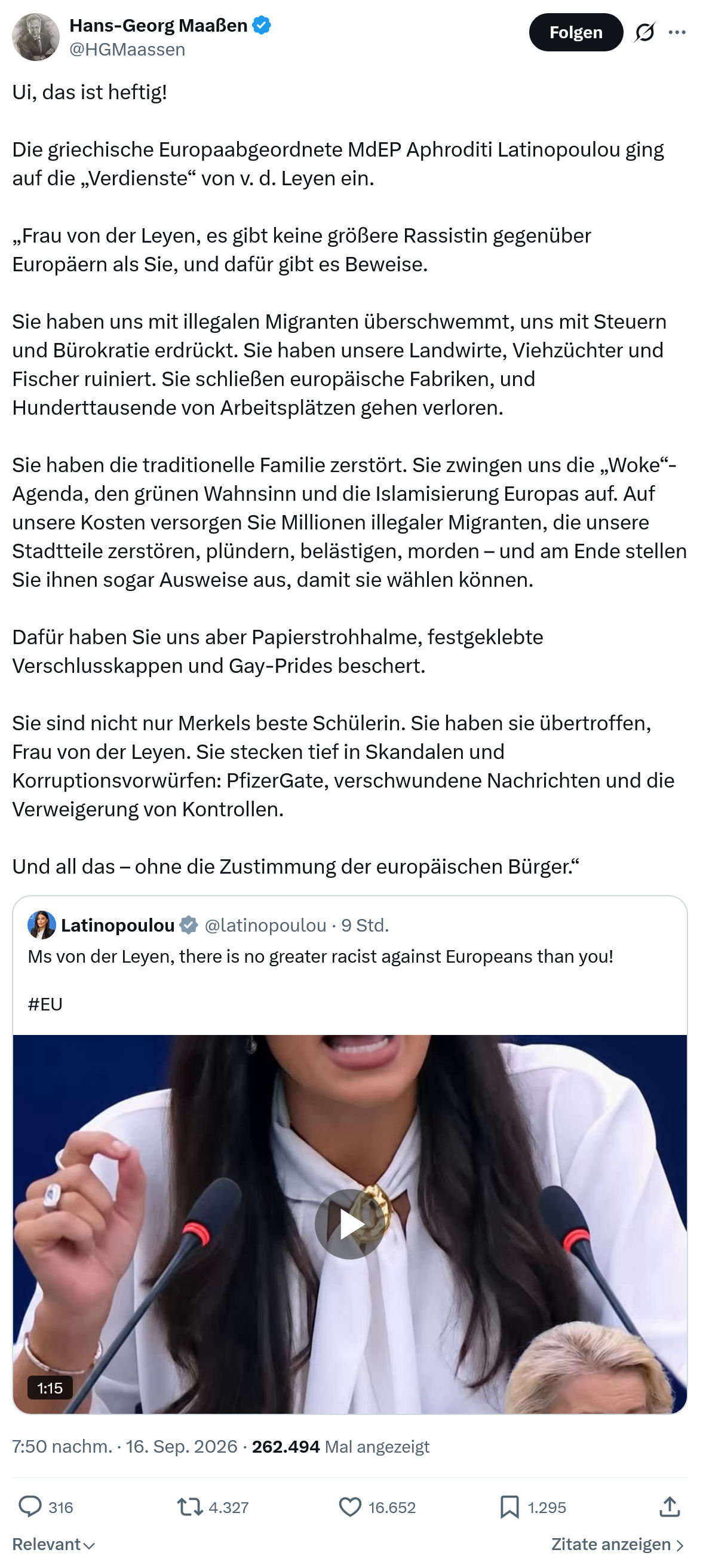 Hans-Georg Maaßen: Ui, das ist heftig...