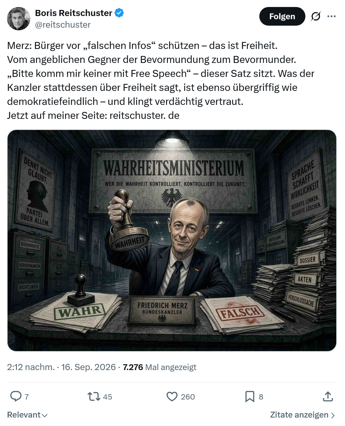 Boris Reitschuster: Merz...