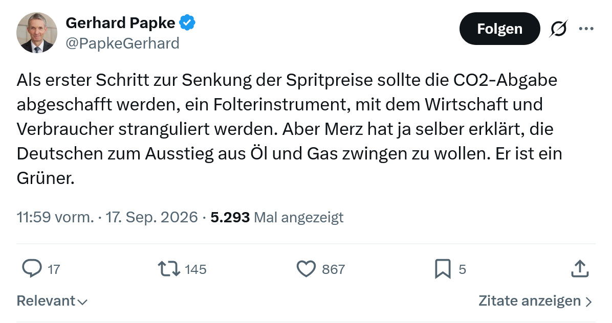 Gerhard Papke: Als erster Schritt zur Senkung...