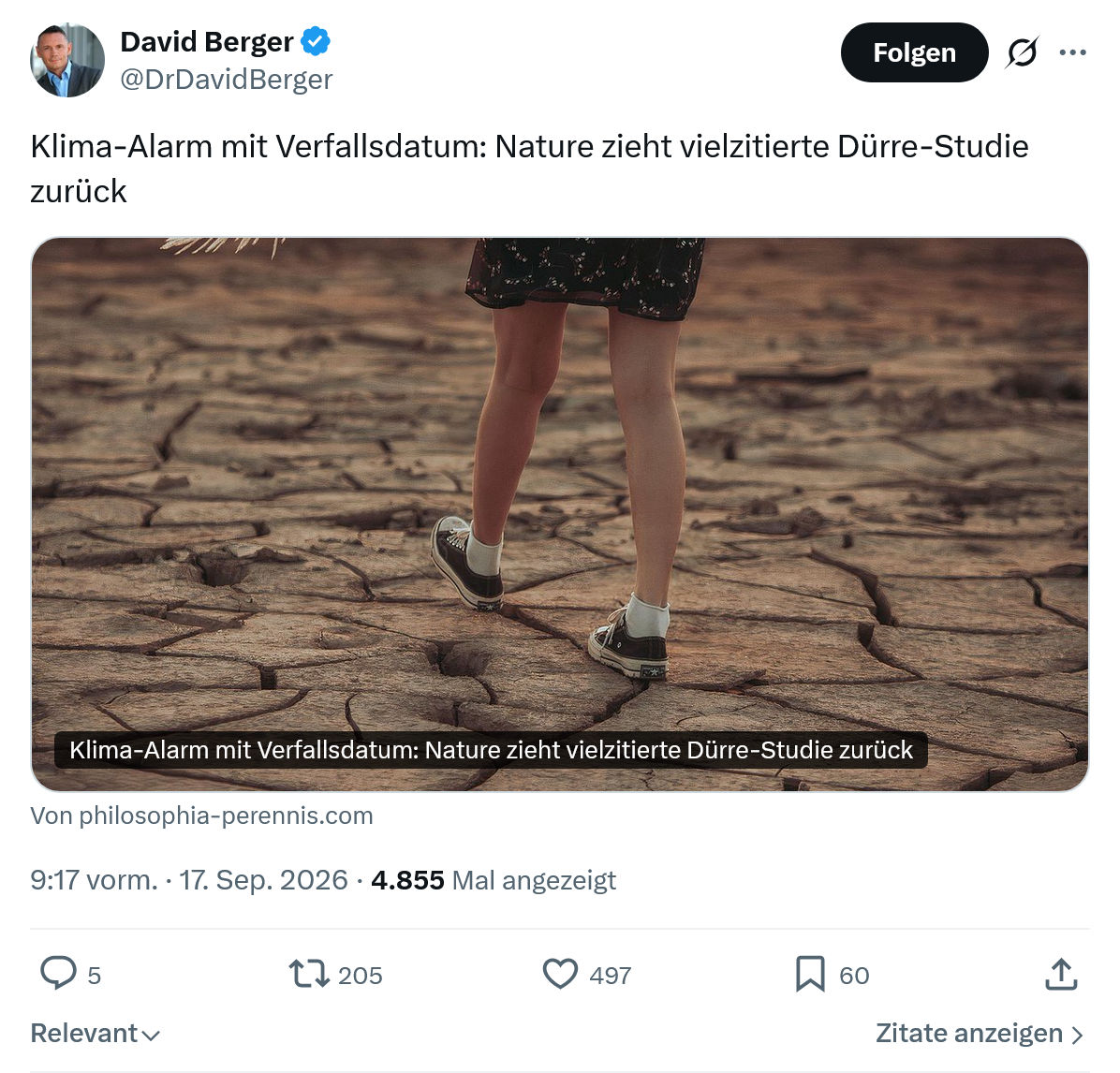 David Berger: Klima-Alarm mit Verfallsdatum...