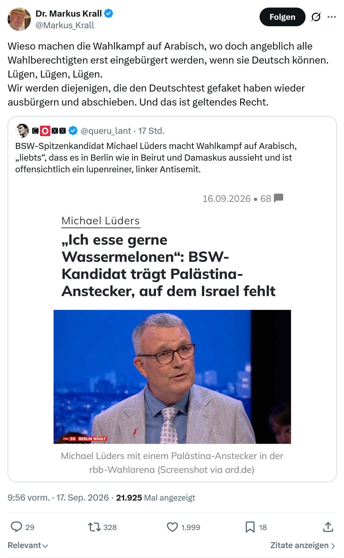 Markus Krall: Wieso machen die Wahlkampf...