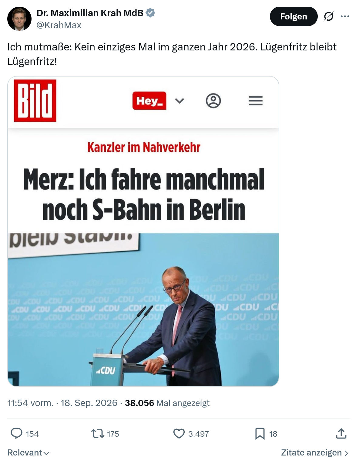 Maximilian Krah: Ich mutmaße...