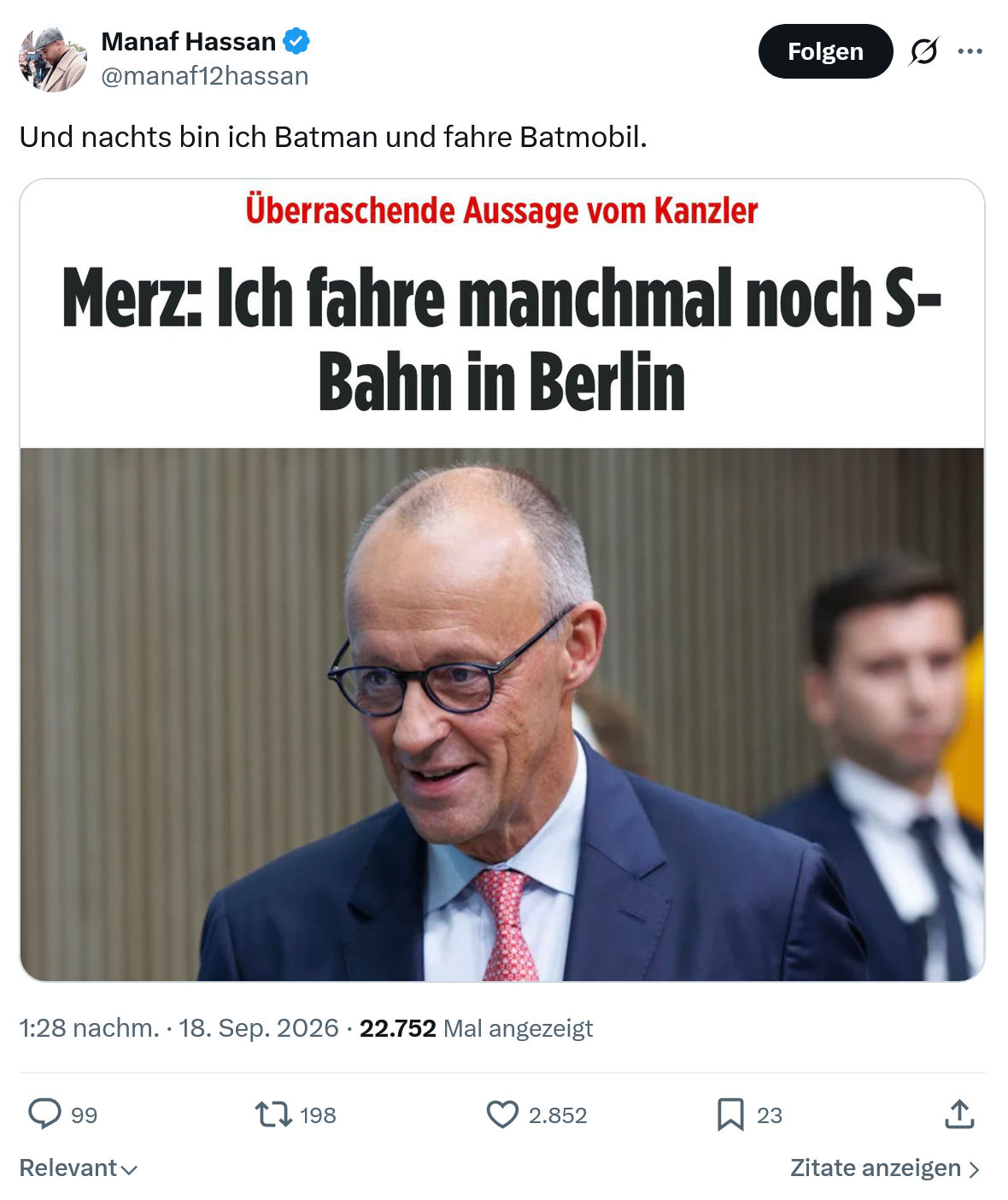 Manaf Hassan: Und nachts bin ich...