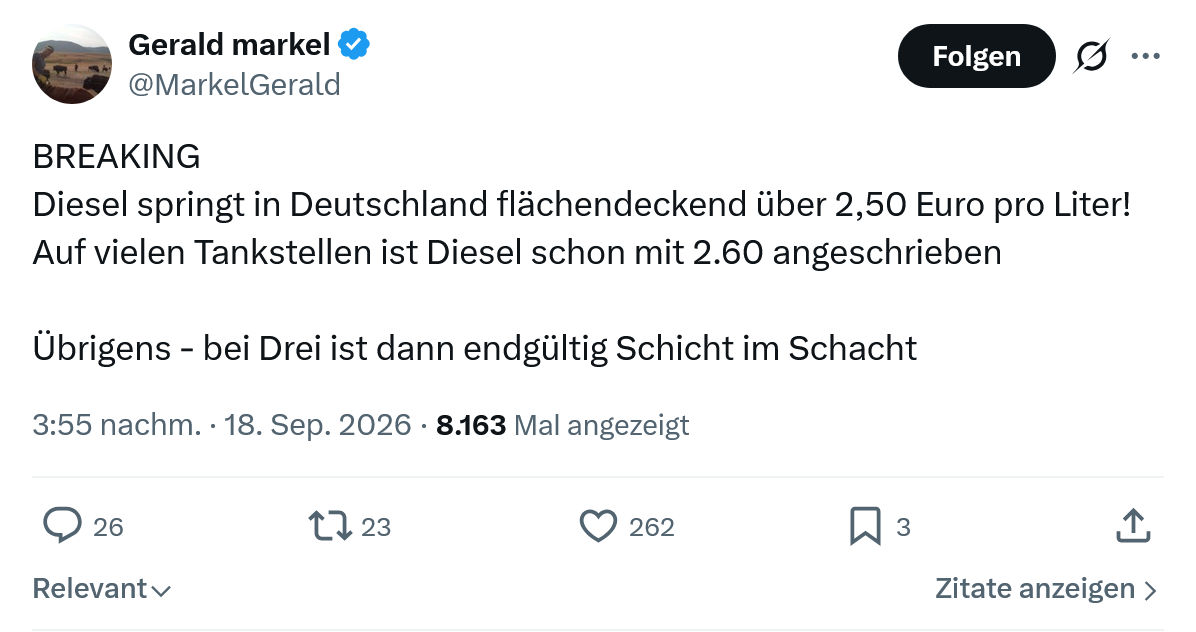 Gerald Markel: BREAKING...