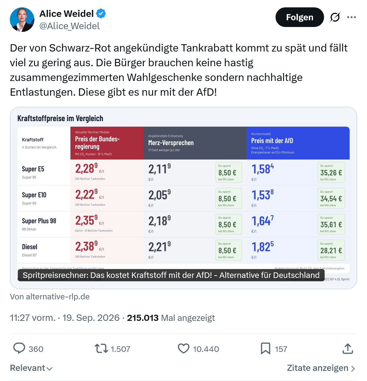 Alice Weidel: Der von Schwarz-Rot...