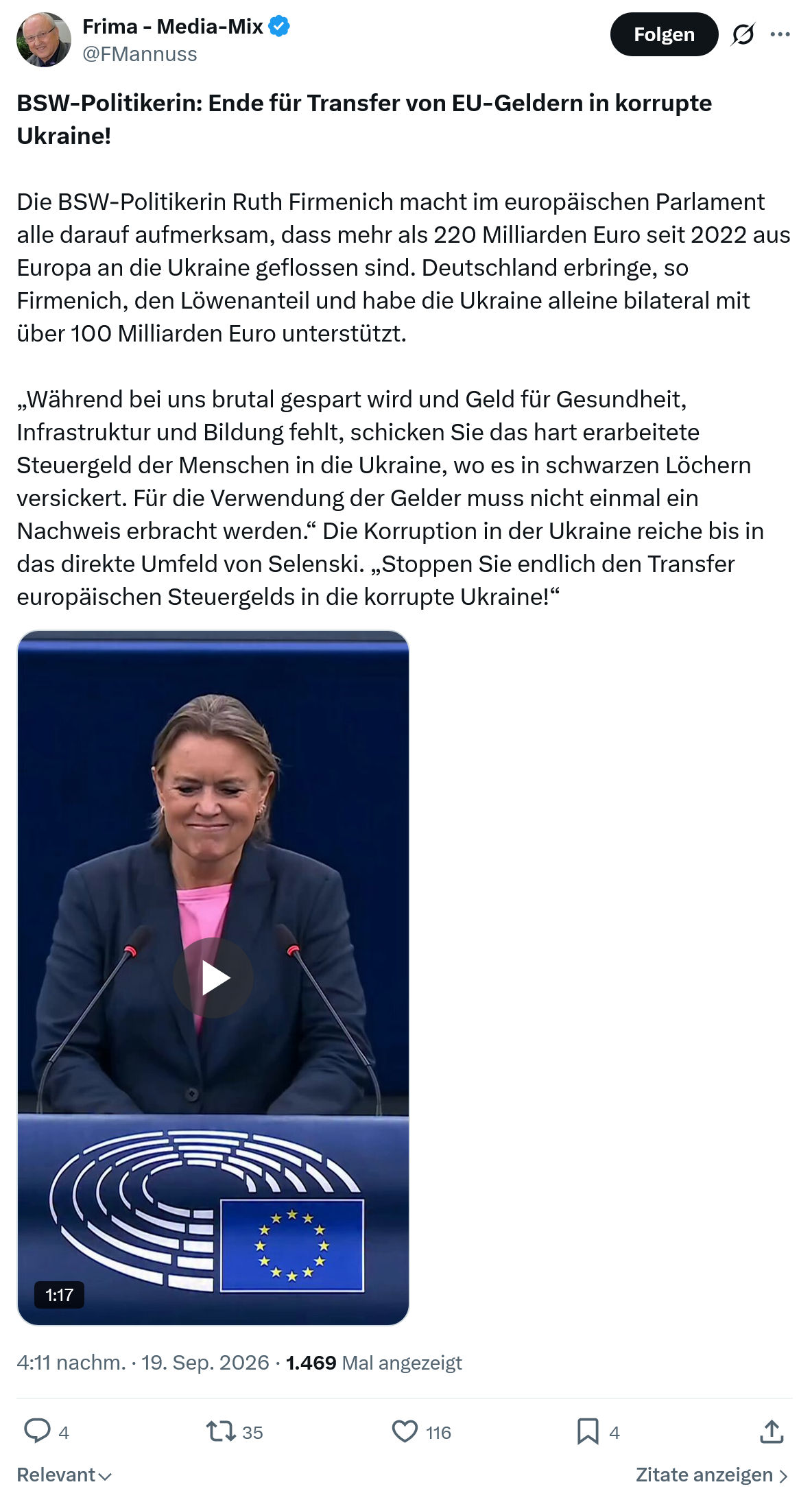 Friedrich Mannus: BSW-Politikerin...