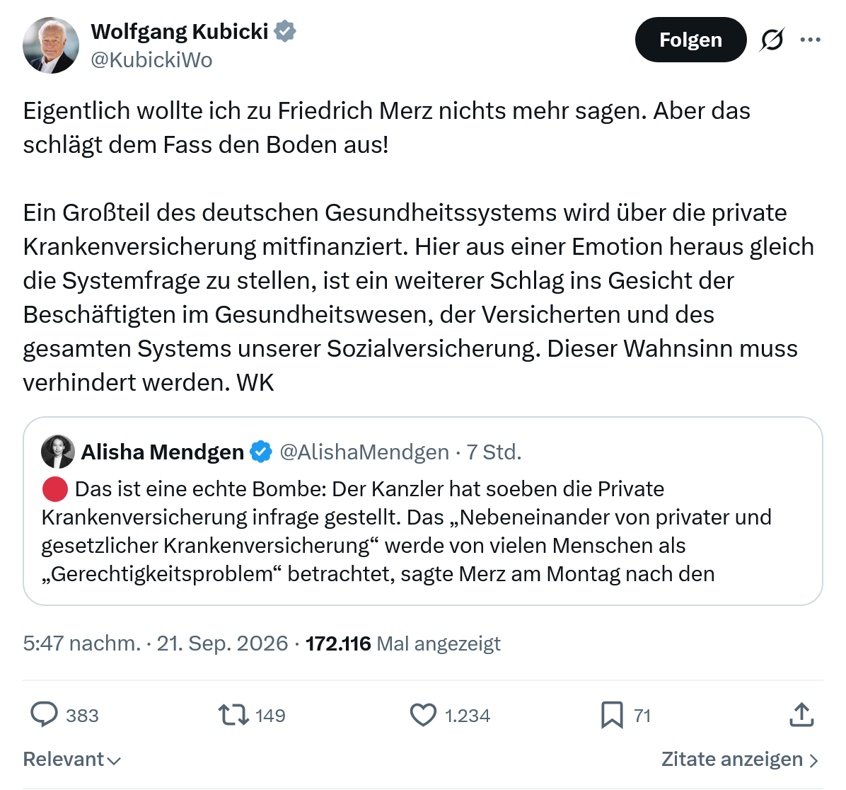 Wolfgang Kubicki: Eigentlich wollte ich zu Friedrich Merz...