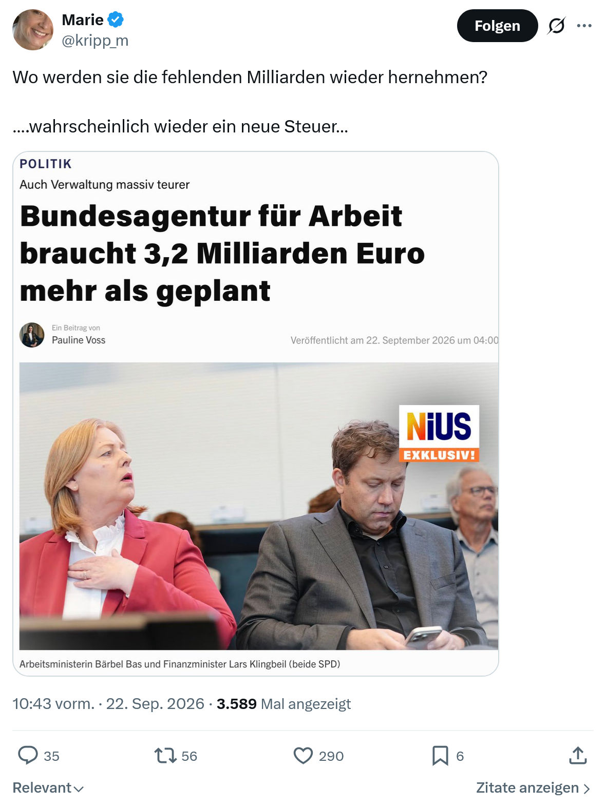 Marie kripp: Wo werden sie die fehlenden...