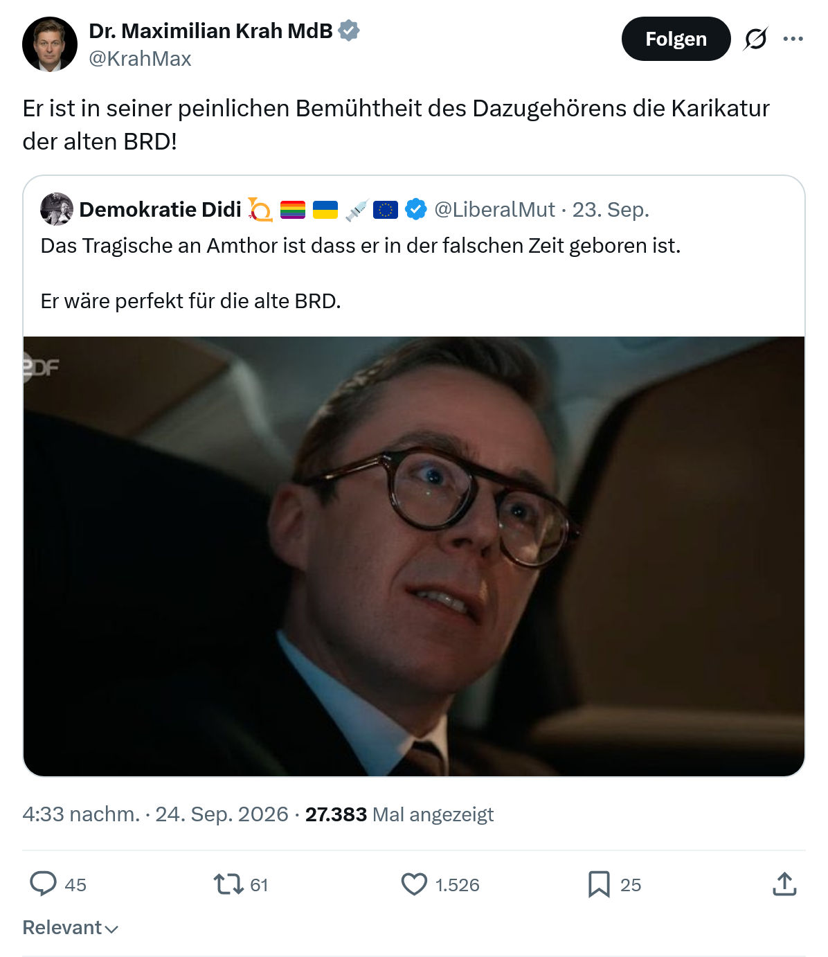 Maximilian Krah: Er ist in seiner peinlichen...
