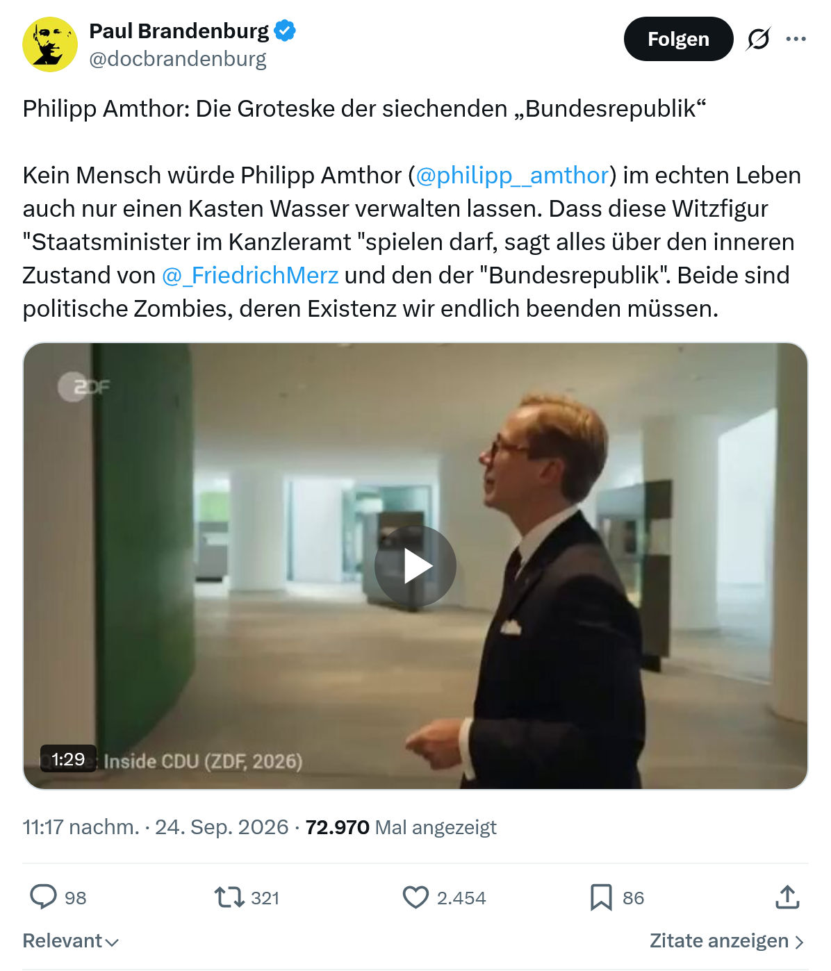 Paul Brandenburg: Philipp Amthor...