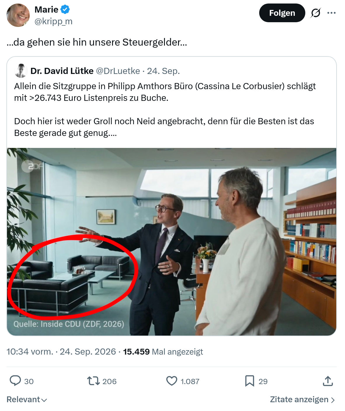 Marie kripp: da gehen sie hin...
