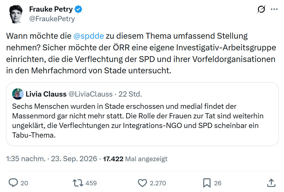 Frauke Petry: Wann möchte die @spdde...
