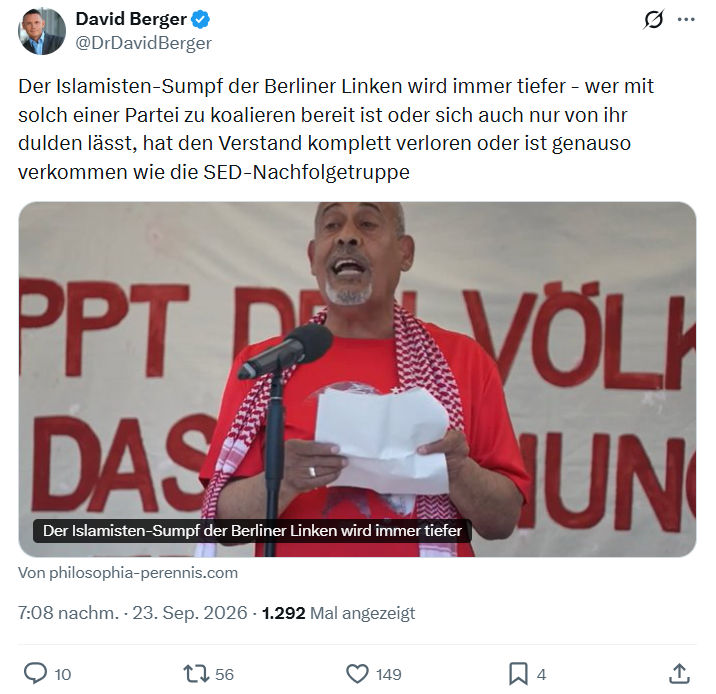 David Berger: Der Islamisten-Sumpf...