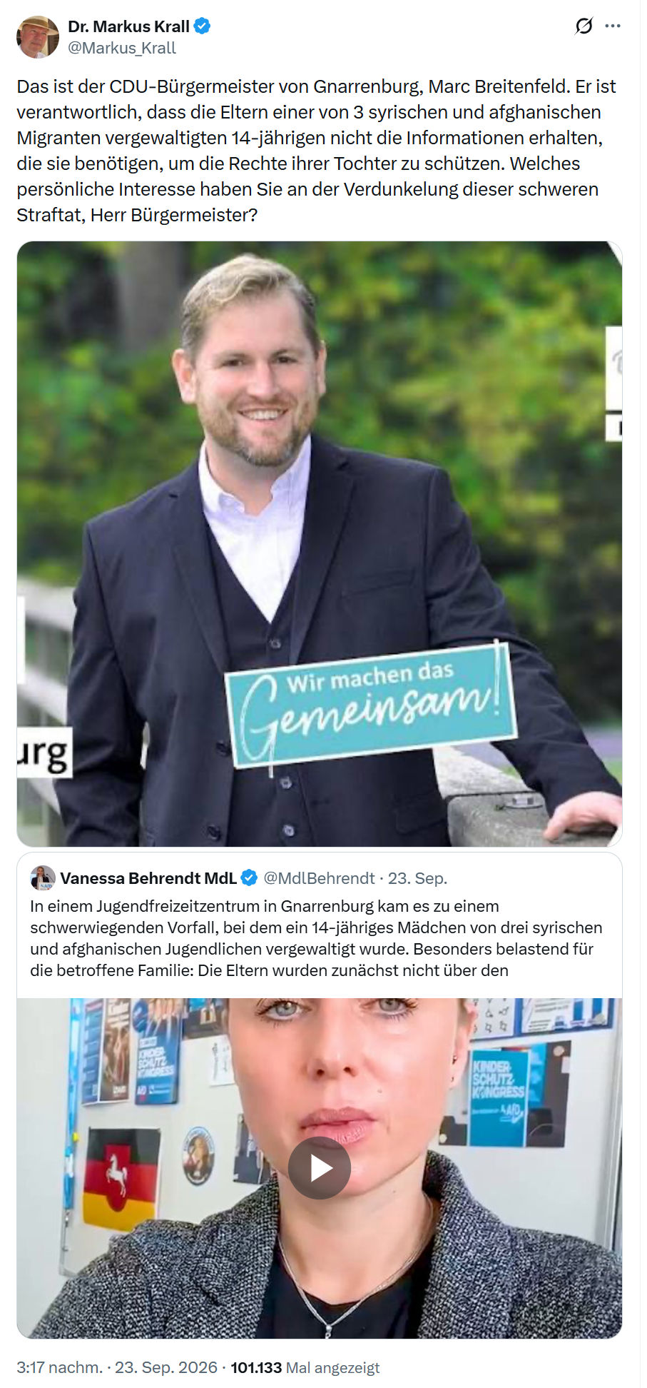 Markus Krall: Das ist der CDU-Bürgermeister...