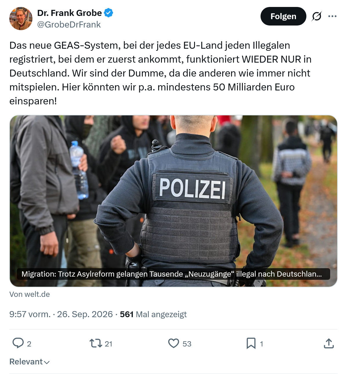 Frank Grobe: Das neue GEAS-System...