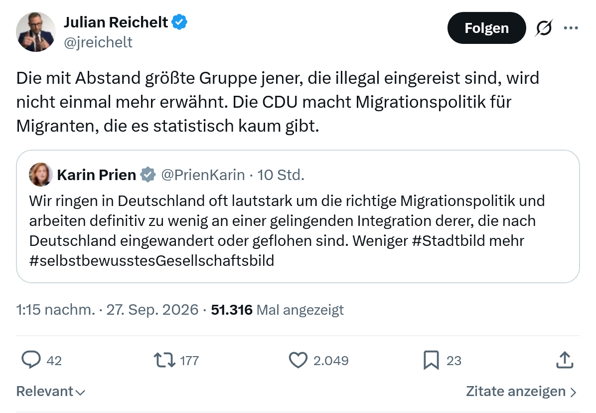 Julian Reichelt: Die mit Abstand größte Gruppe...