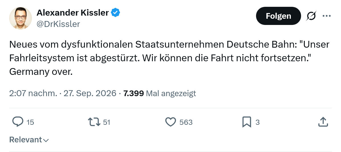 Alexander Kissler: Neues vom dysfunktionalen...