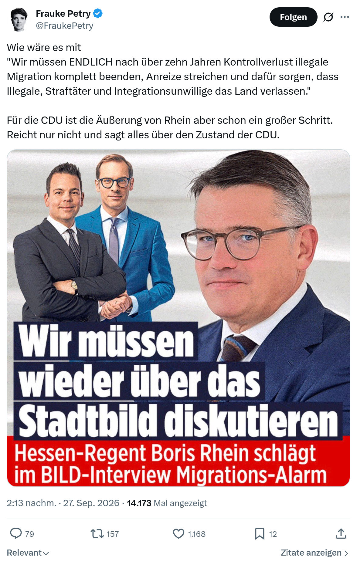 Frauke Petry: Wie wäre es mit...