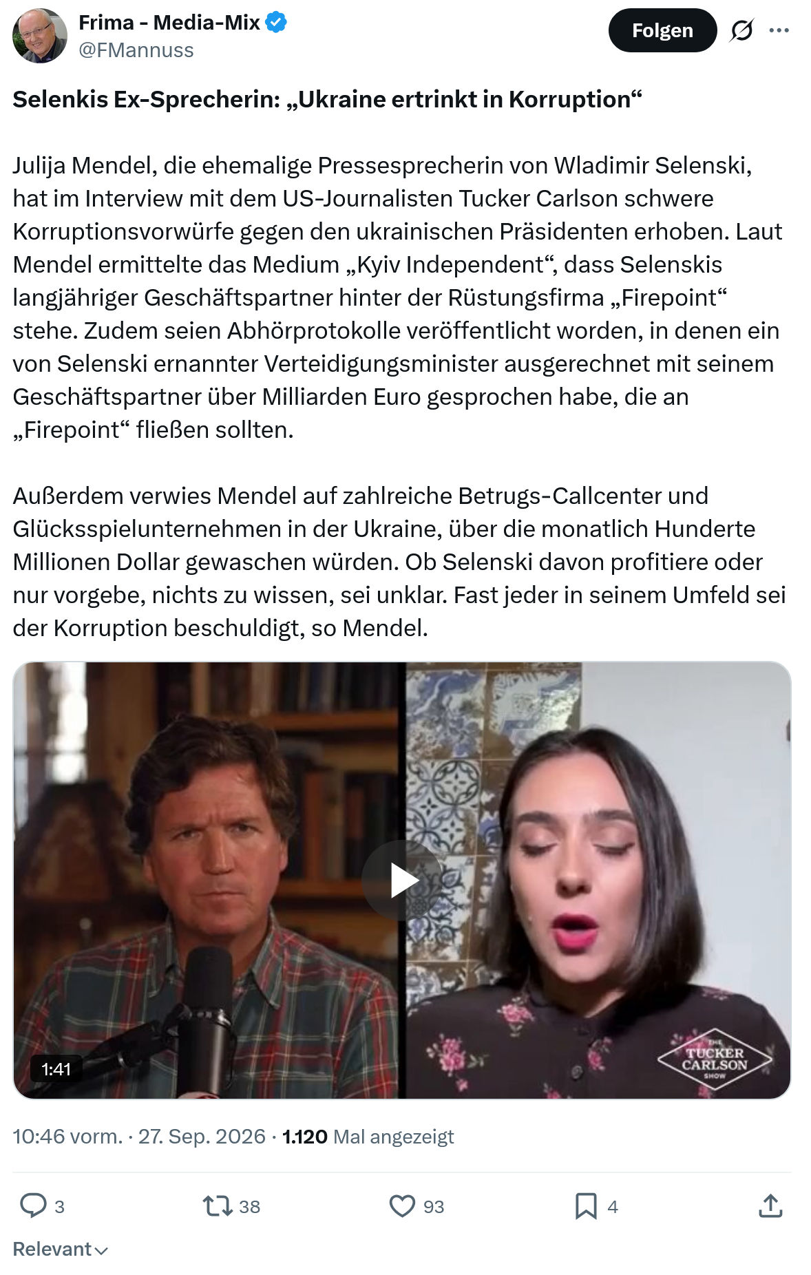 Friedrich Mannus: Selenkis Ex-Sprecherin...