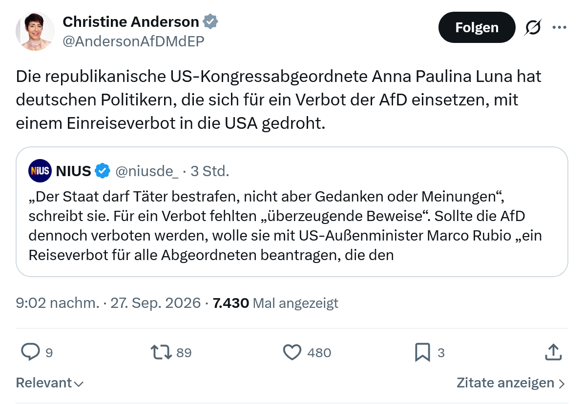 Christine Anderson: Die republikanische...