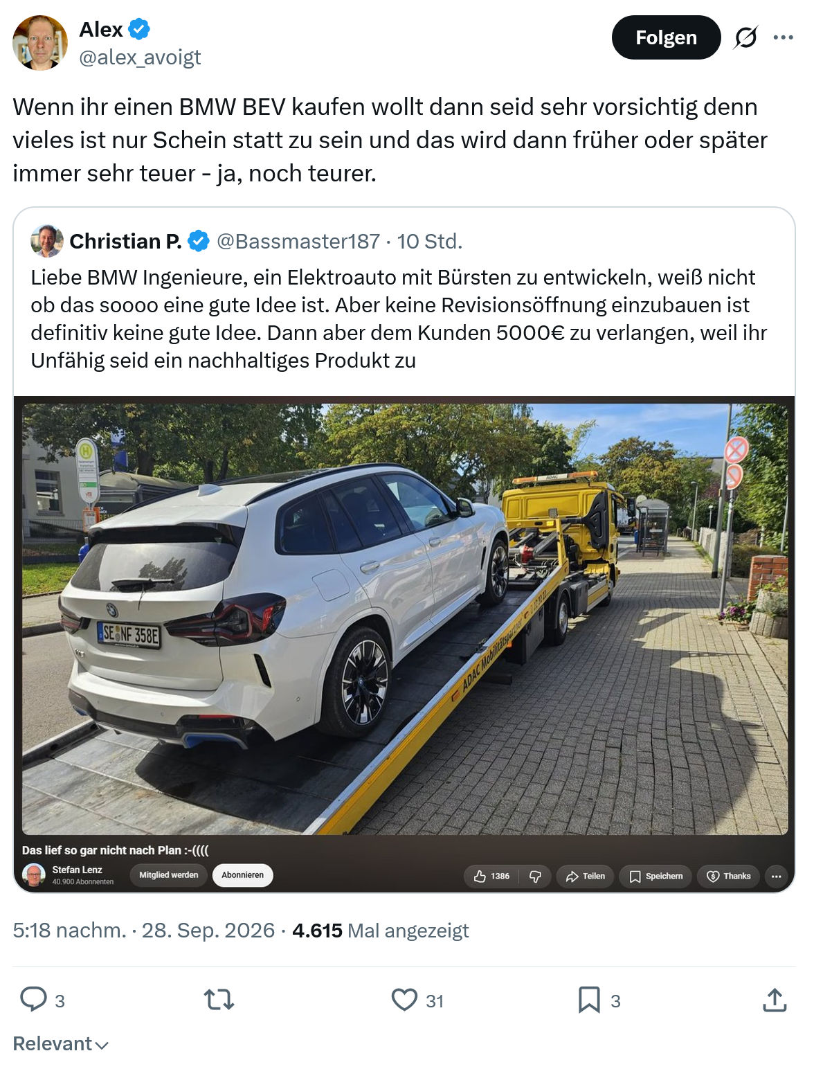 alex avoigt: Wenn ihr einen BMW BEV...