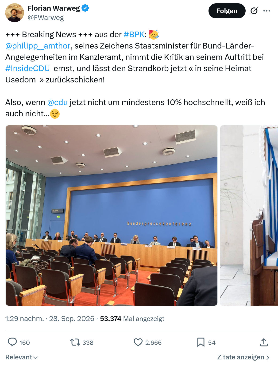 Florian Warweg: Breaking News...
