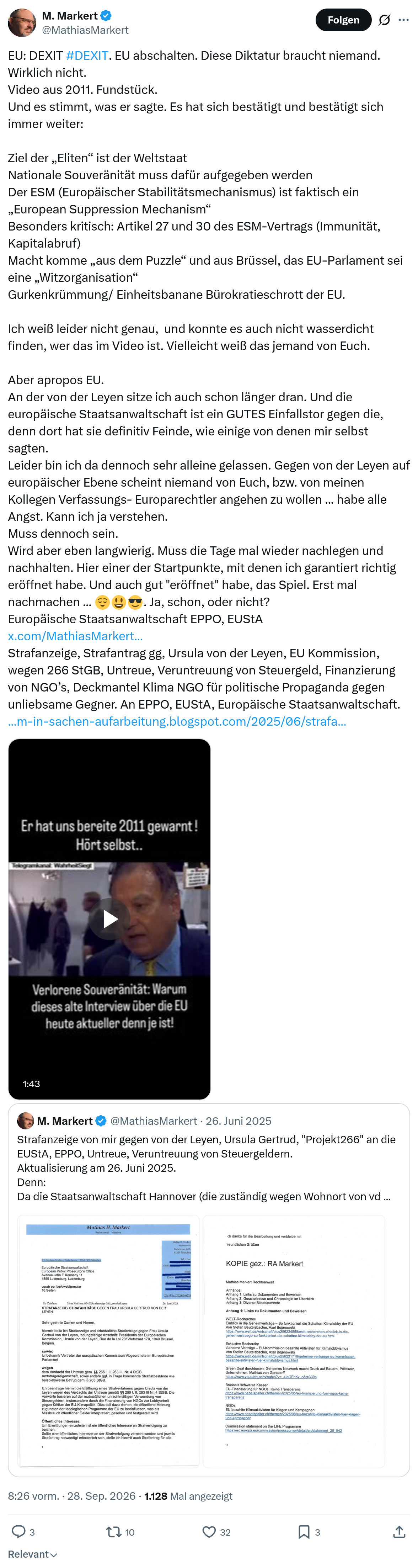 Mathias Markert: EU...