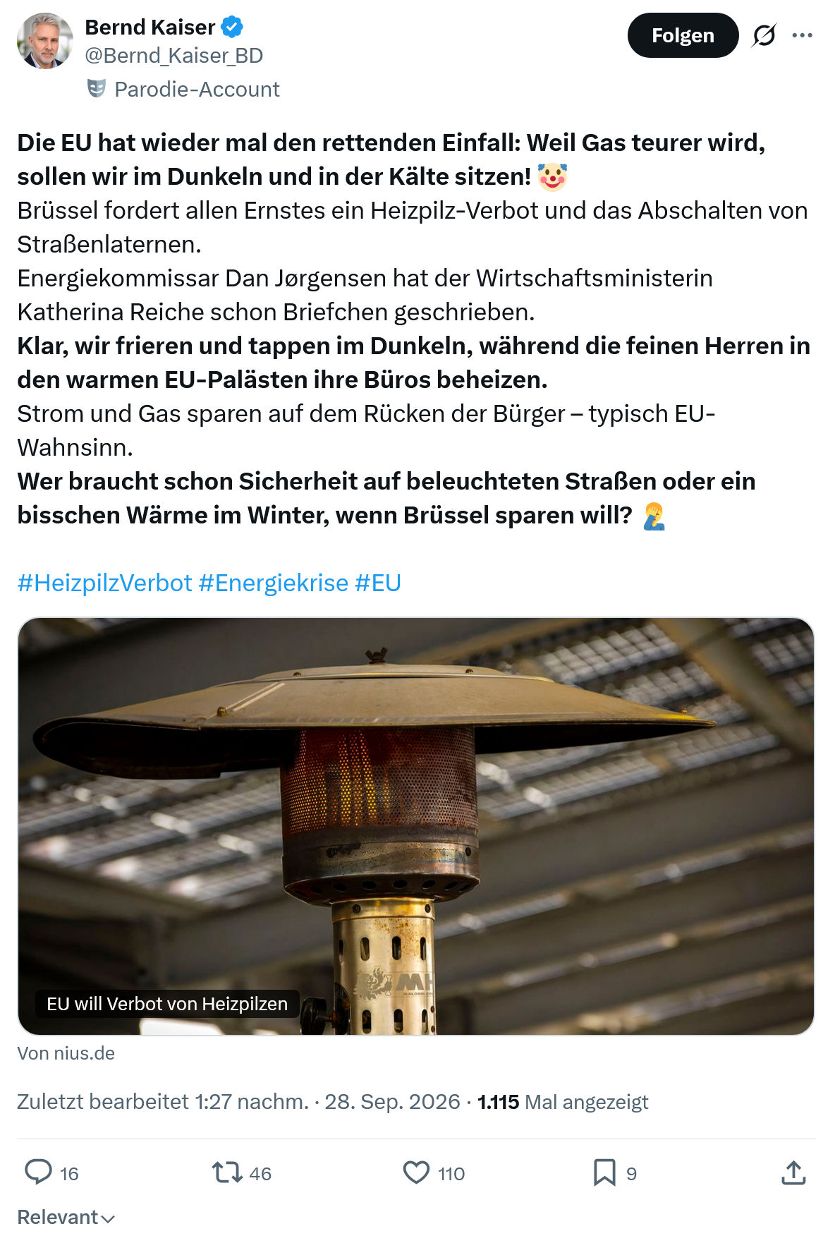 Bernd Kaiser: Die EU hat wieder mal...