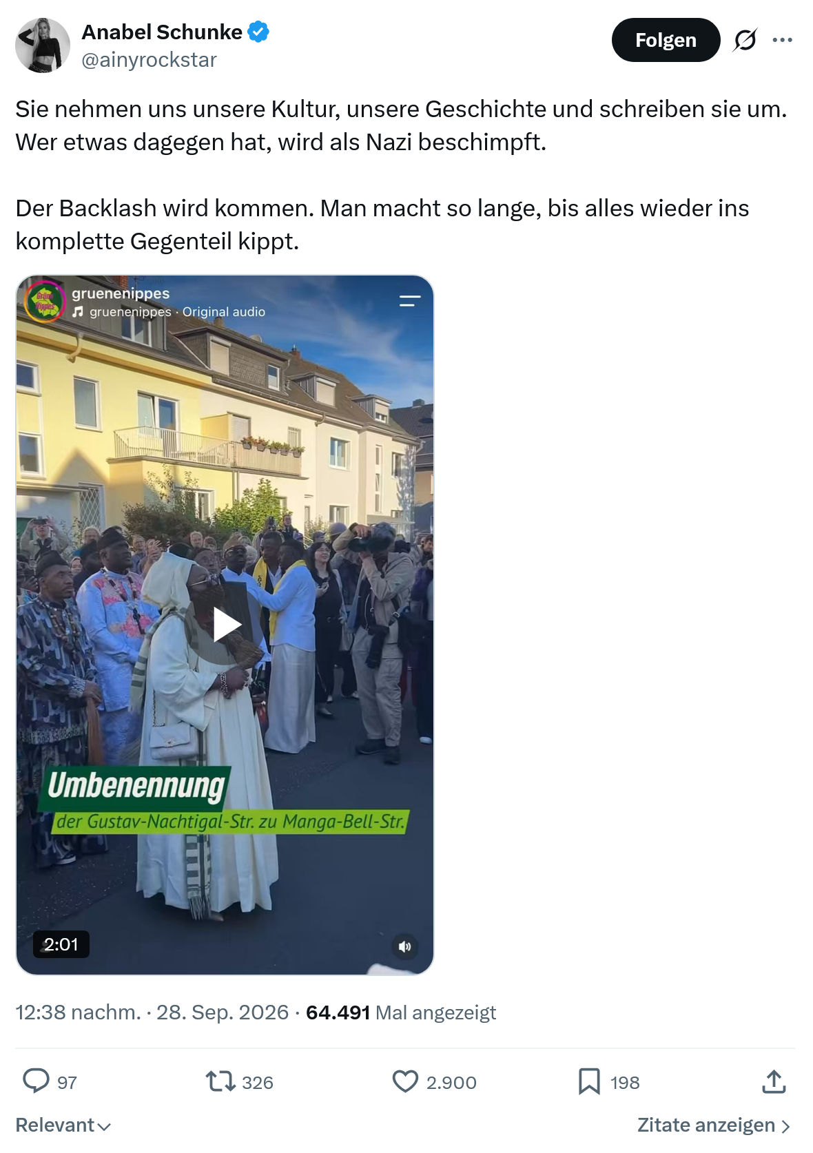 Anabel Schunke: Sie nehmen uns unsere Kultur...